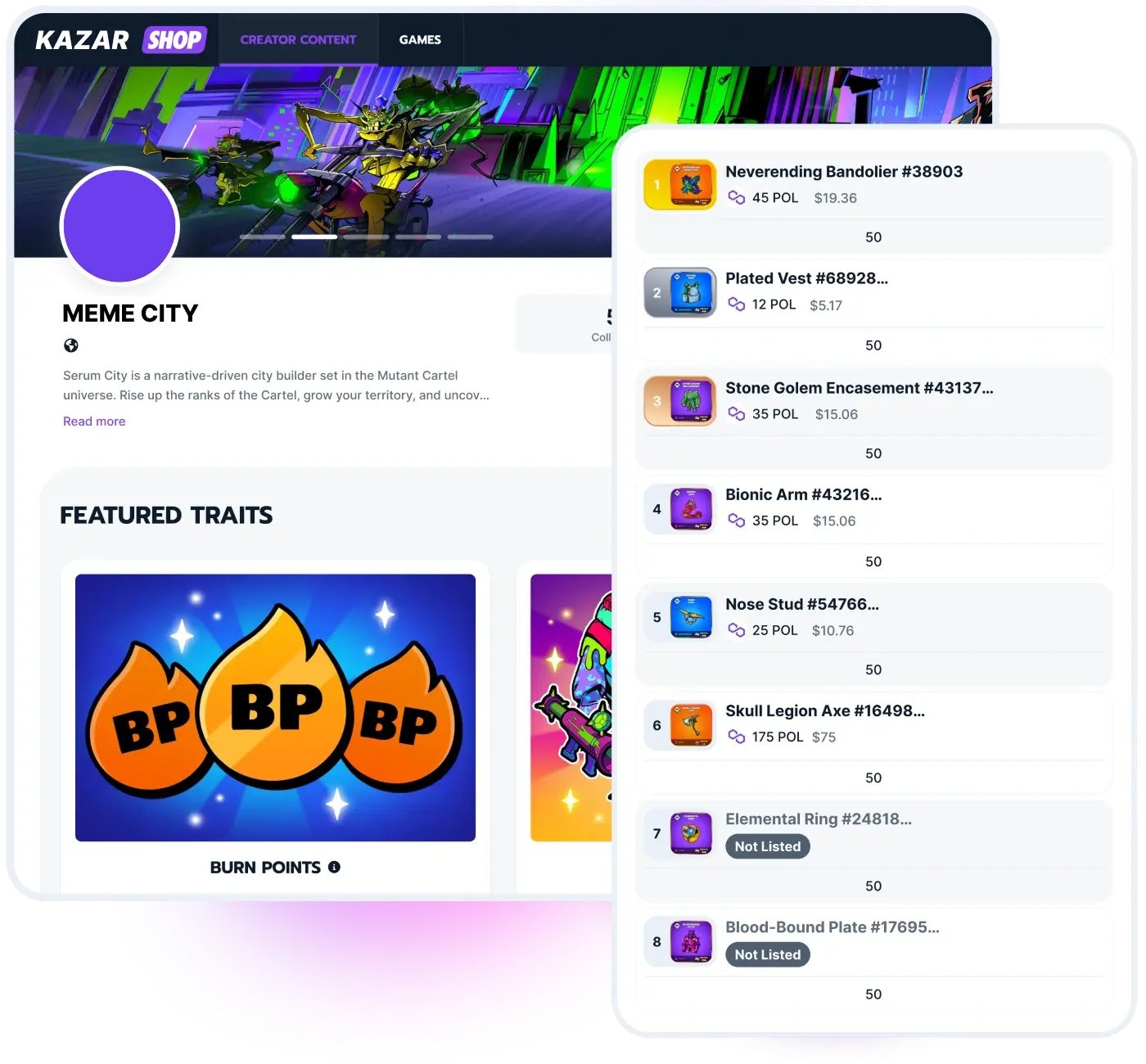 Game Web Shops & Secondary Marketplace